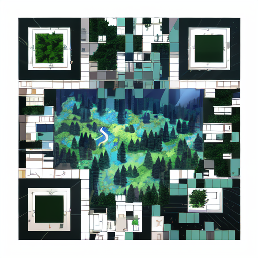 qr code with an ai styling of a forest and mountain background that links to https://mrpalumbo.com